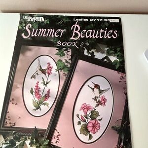 4/$50 Leisure Arts 2717 hummingbirds Summer Beauties Book 2